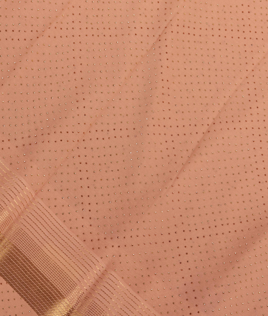 Beige Chiffon Silk Saree T346593-image