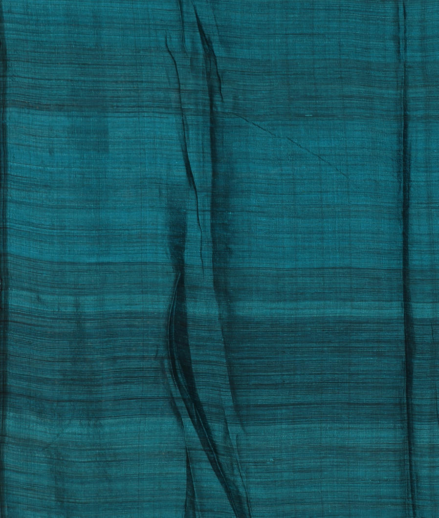 Blue Handwoven Tussar Saree T3542643