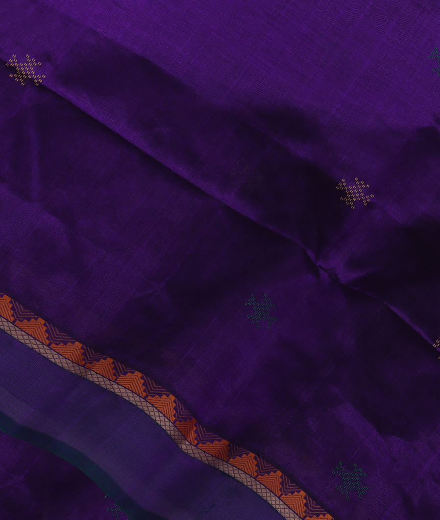 Purple Silk Cotton Saree T368354-image