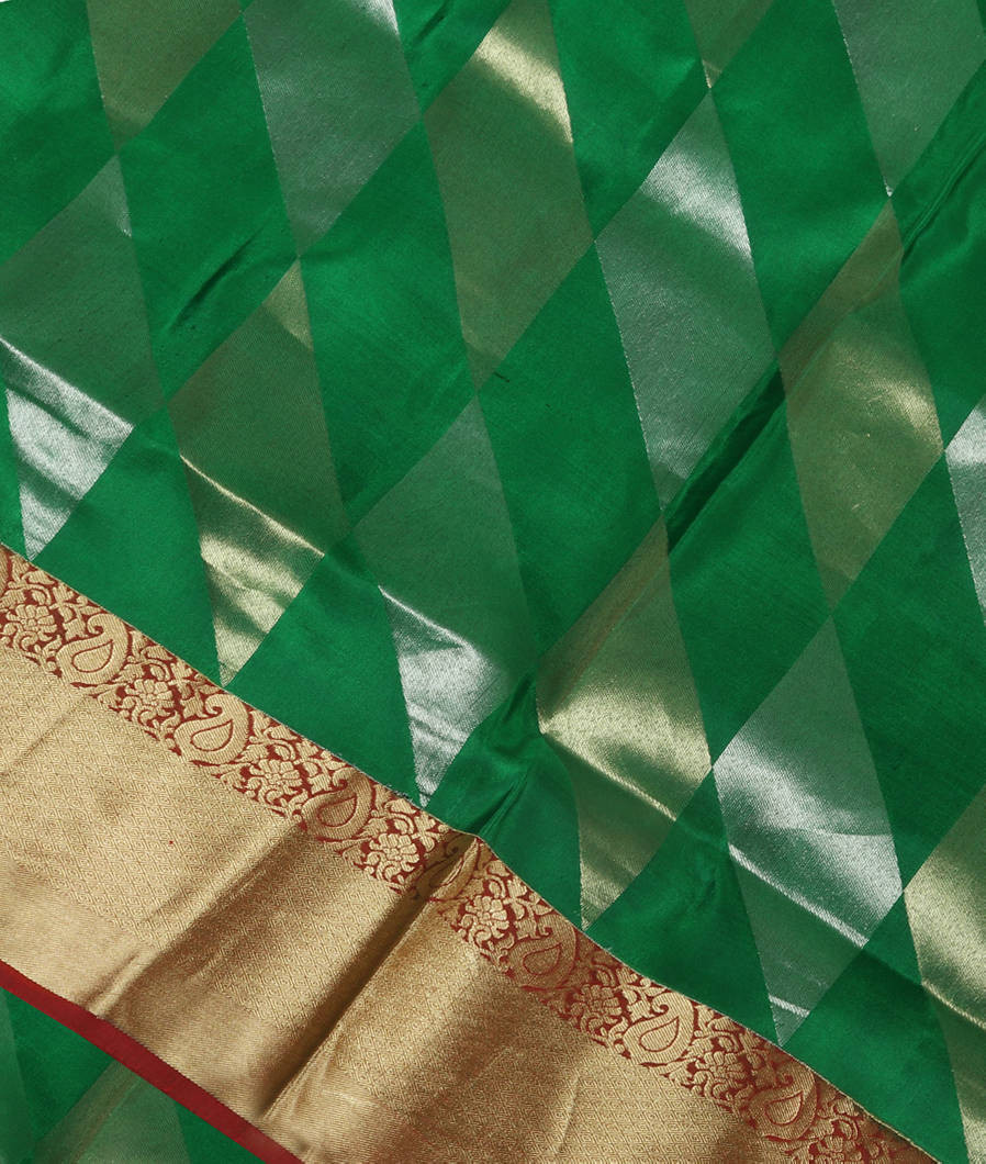 Green Soft Silk Saree T336185-image