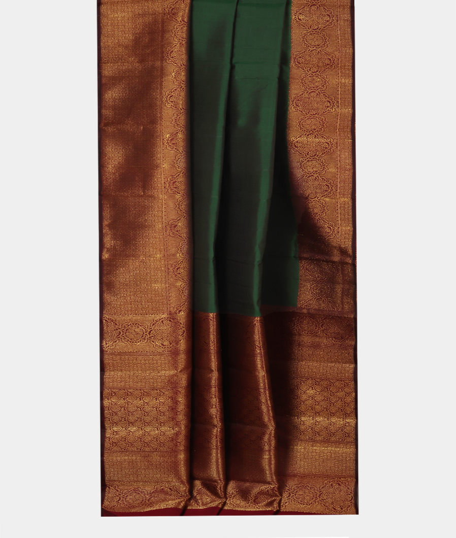 Green Handwoven Kanjivaram Silk Saree T3611602