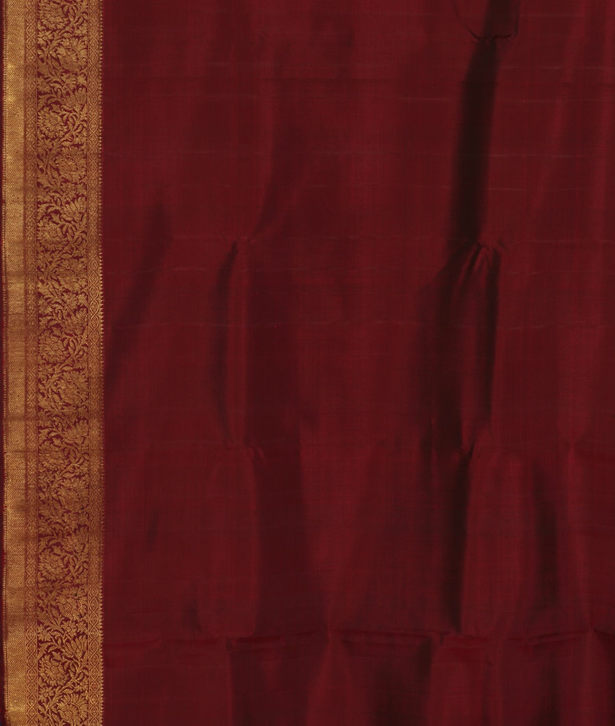 Blue Handwoven Kanjivaram Silk Saree T3372563