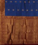 Blue Handwoven Kanjivaram Silk Saree T3372564
