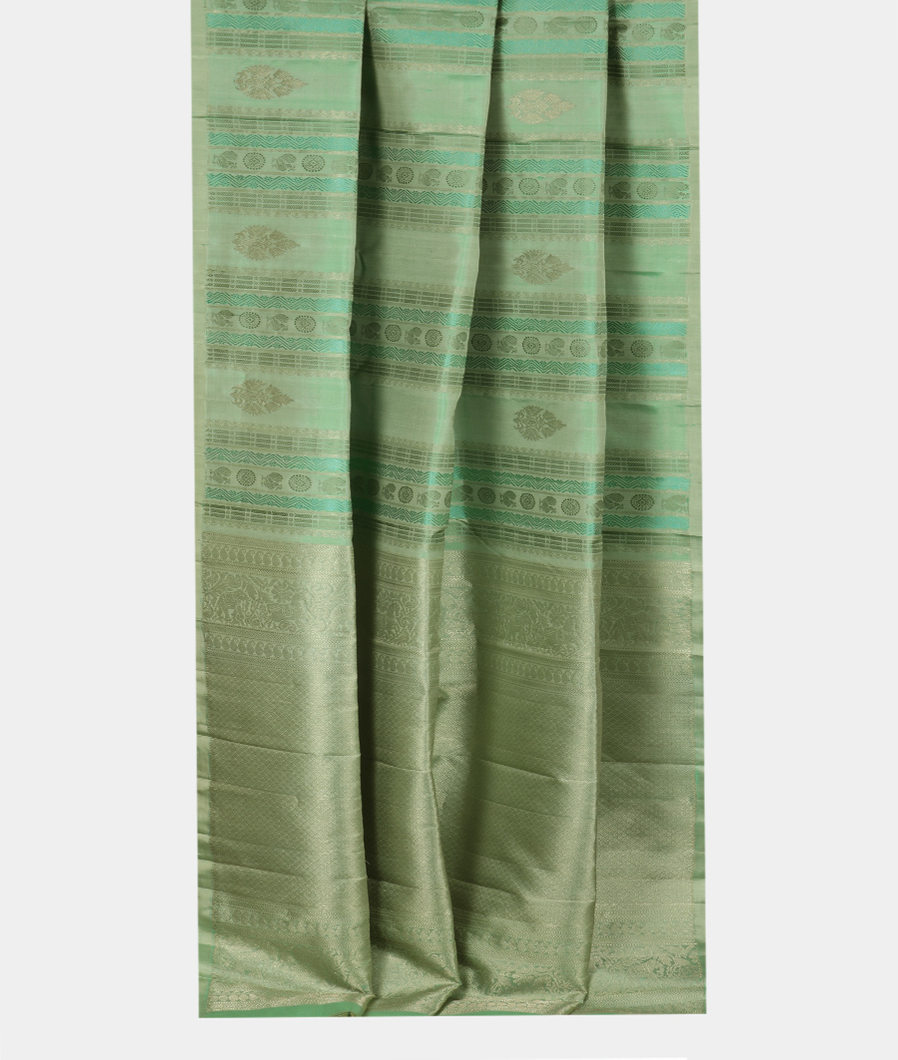 Green Handwoven Kanjivaram Silk Saree T3674162