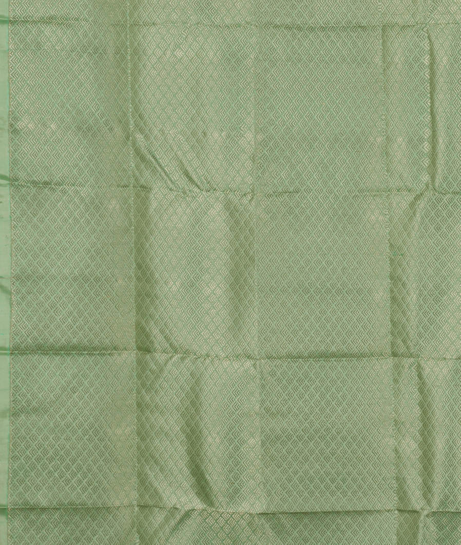 Green Handwoven Kanjivaram Silk Saree T3674163