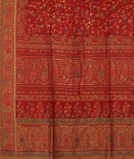 Red Cashmere Kani Silk Saree T3704314