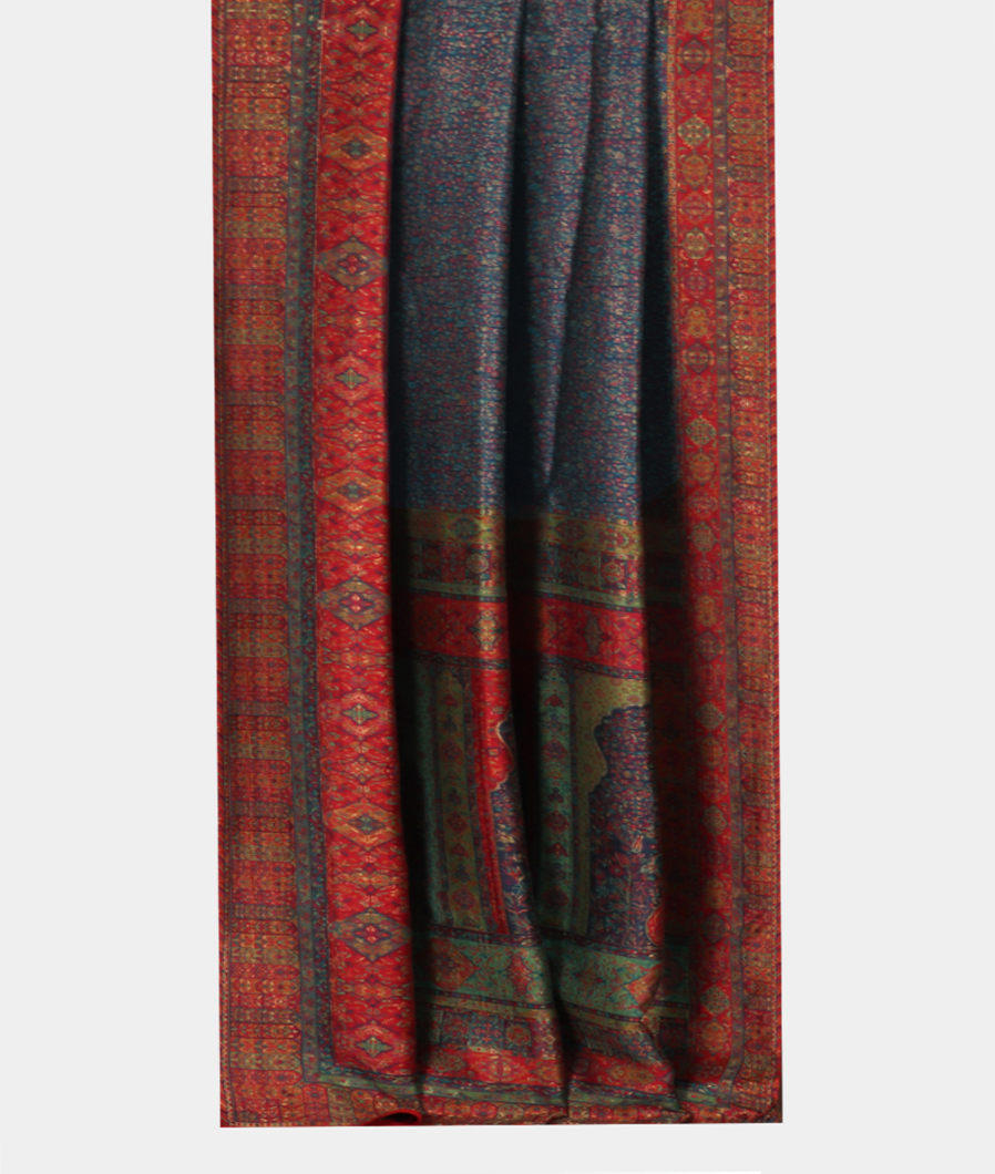Blue Cashmere Kani Silk Saree T3704392