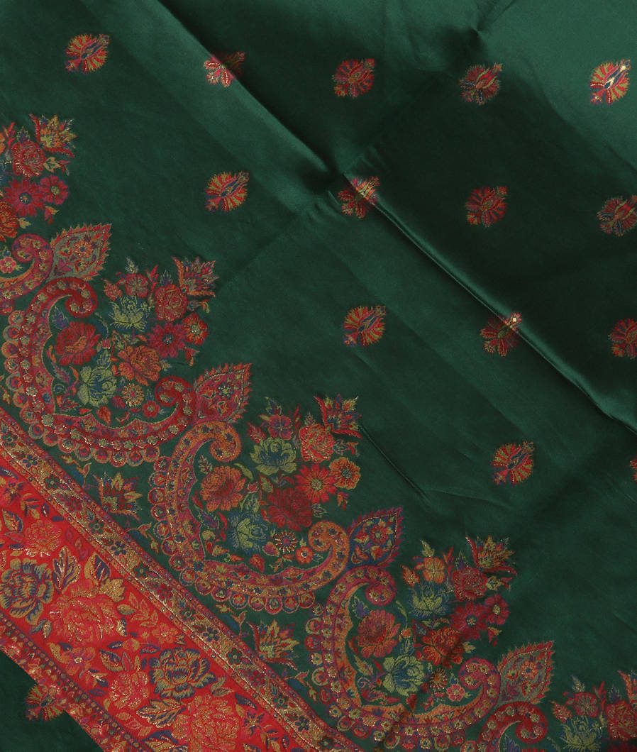 Green Cashmere Kani Silk Saree T370438-image