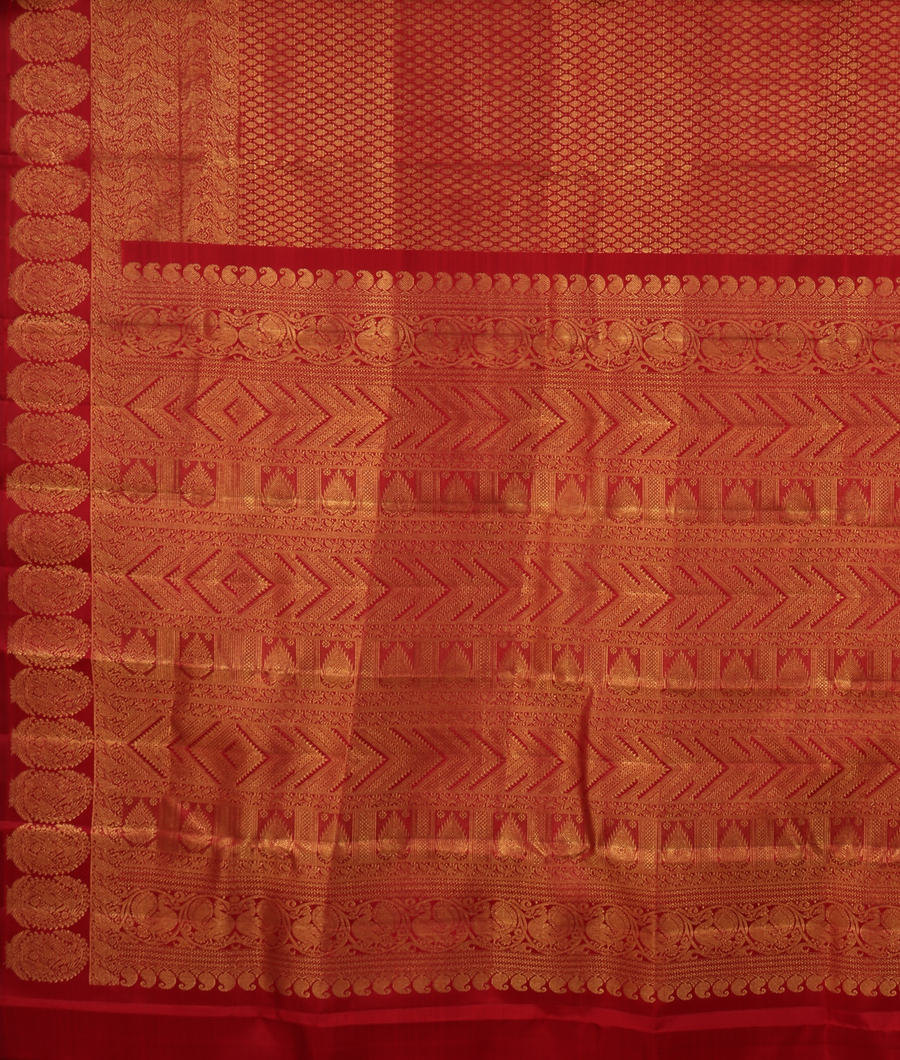 Maroon Handwoven Kanjivaram Silk Saree T3310874