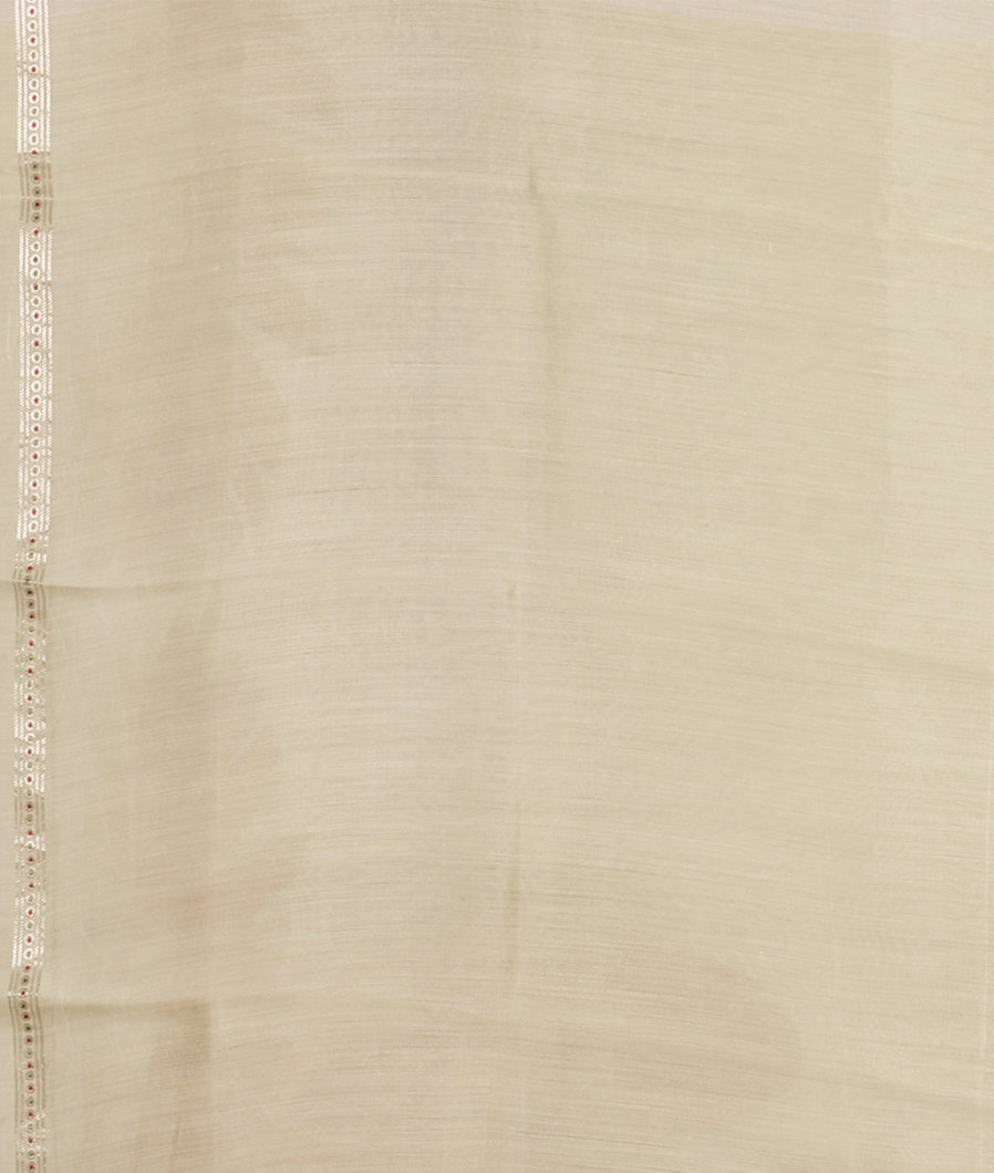 Cream Kora Organza Printed Saree T3684533