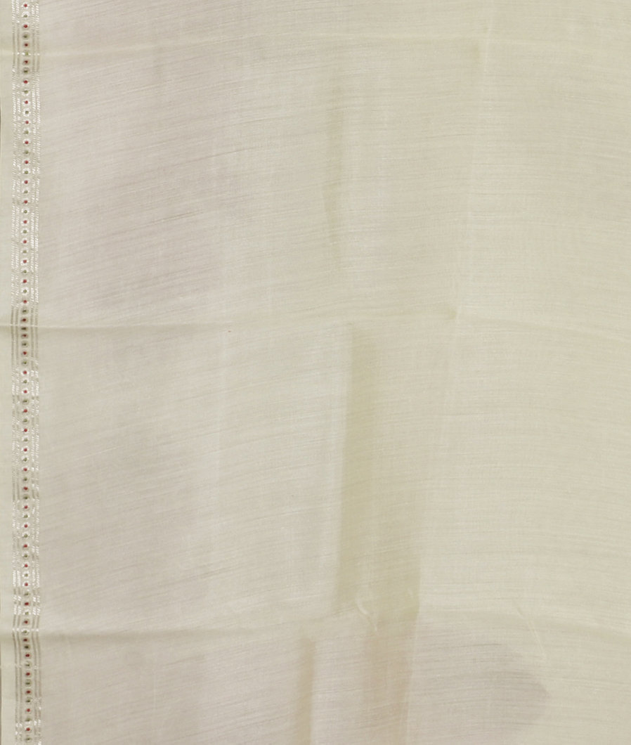 Cream Kora Organza Printed Saree T3684243