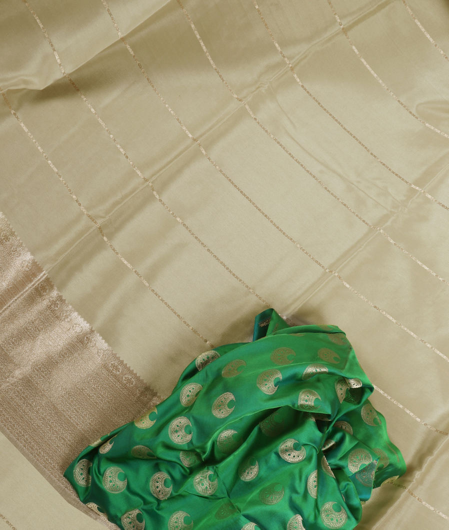Light Green Mysore Silk Saree T369355-image