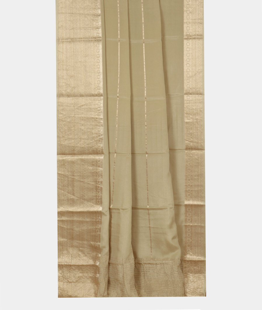 Yellowish Green Mysore Silk Saree T3693542