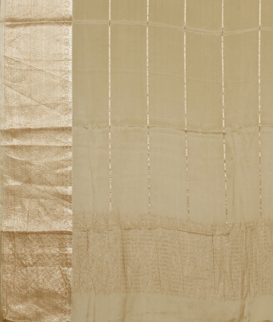 Yellowish Green Mysore Silk Saree T3693545