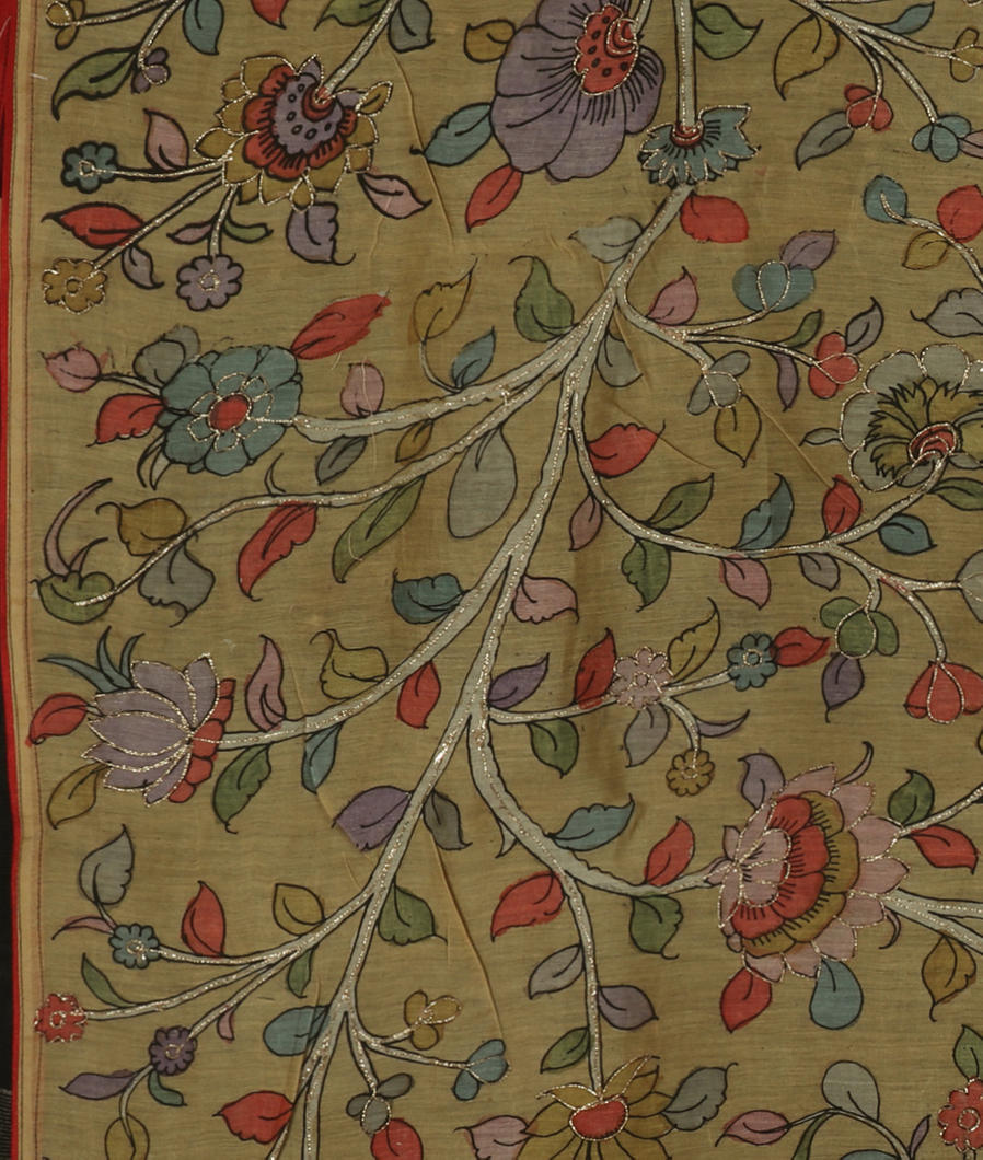 Black Woven Organza Saree T3681844