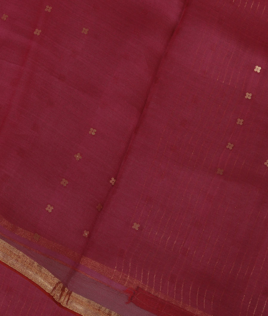 Purple Woven Organza Saree T328994-image