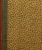 Brown Ajrakh Printed Modal Silk Saree T3692133
