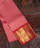Pink Handwoven Kanjivaram Silk Kids Pavadai T3701361
