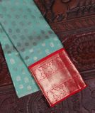 Blue Handwoven Kanjivaram Silk Kids Pavadai T3701381