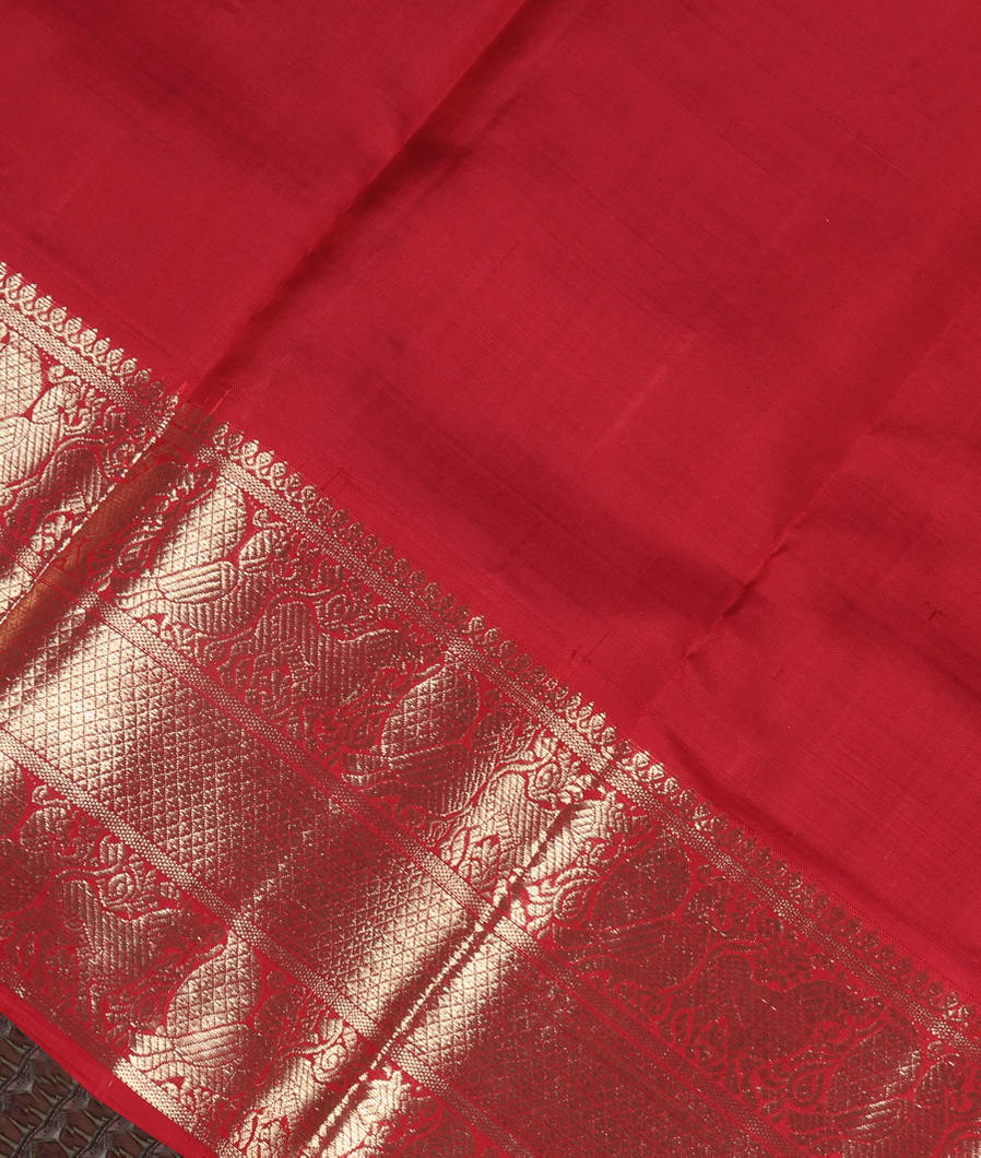 Blue Handwoven Kanjivaram Silk Kids Pavadai T3701382