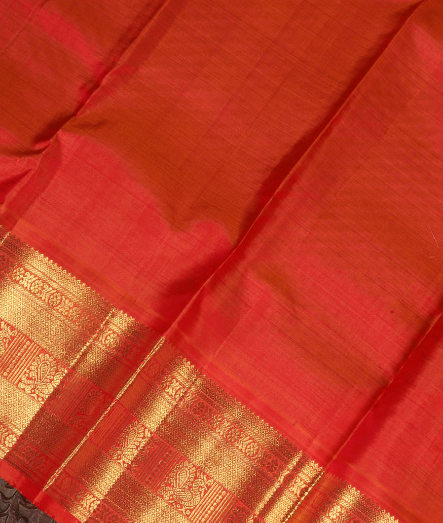 Light Green Handwoven Kanjivaram Silk Kids Pavadai T3701302