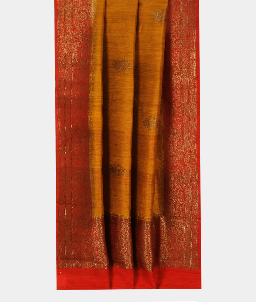 Yellow Banaras Tussar Saree T3429132