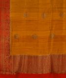 Yellow Banaras Tussar Saree T3429134