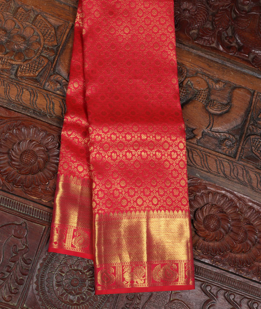 Red Handwoven Kanjivaram Silk Saree T318290-image