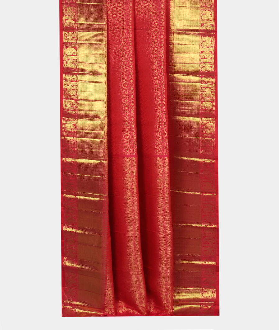 Red Handwoven Kanjivaram Silk Saree T3182902