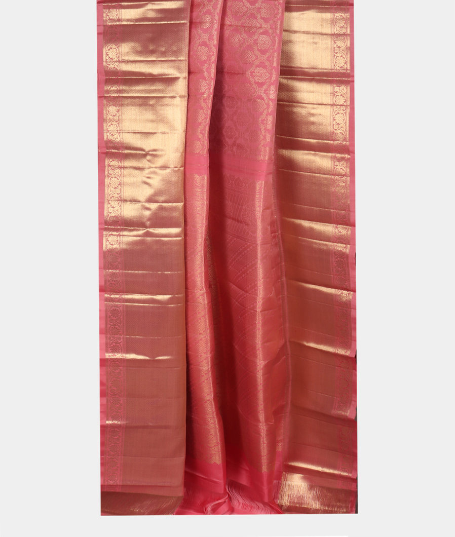 Pink Handwoven Kanjivaram Silk Saree T3594762