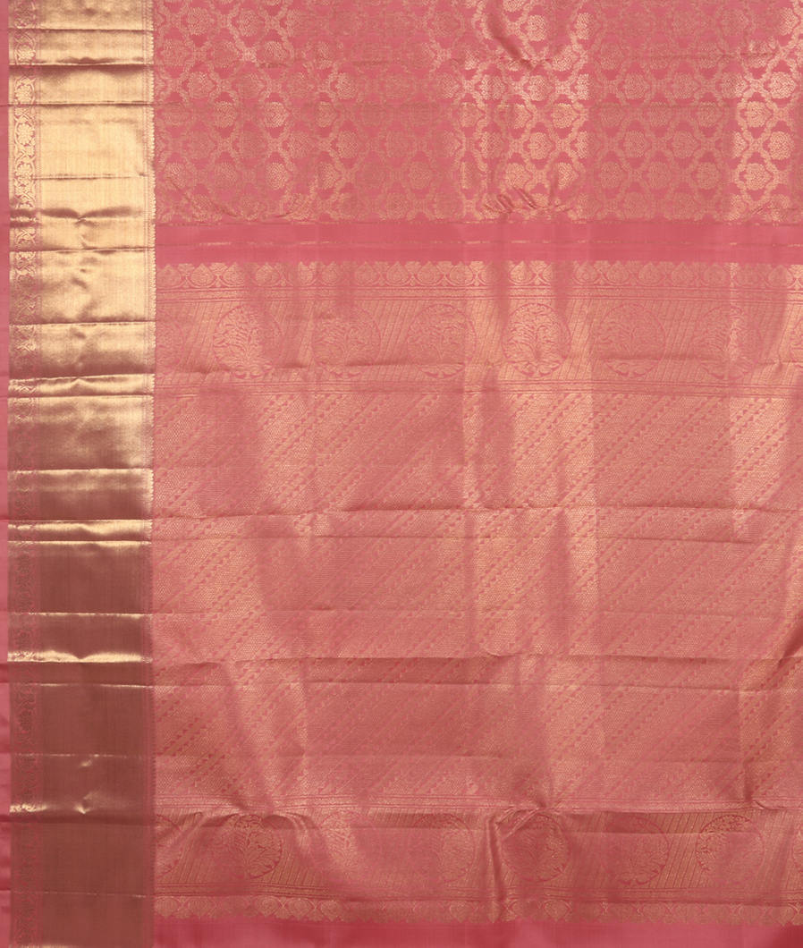 Pink Handwoven Kanjivaram Silk Saree T3594764
