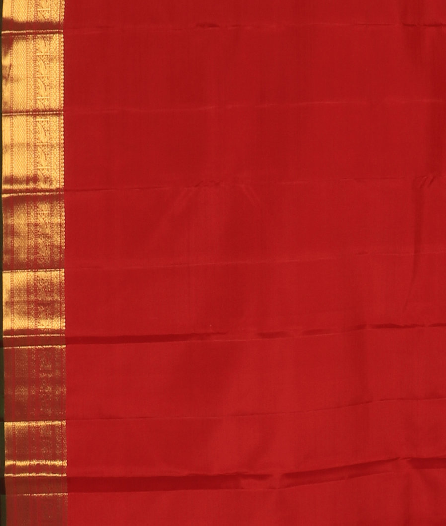 Red Handwoven Kanjivaram Silk Saree T3459813