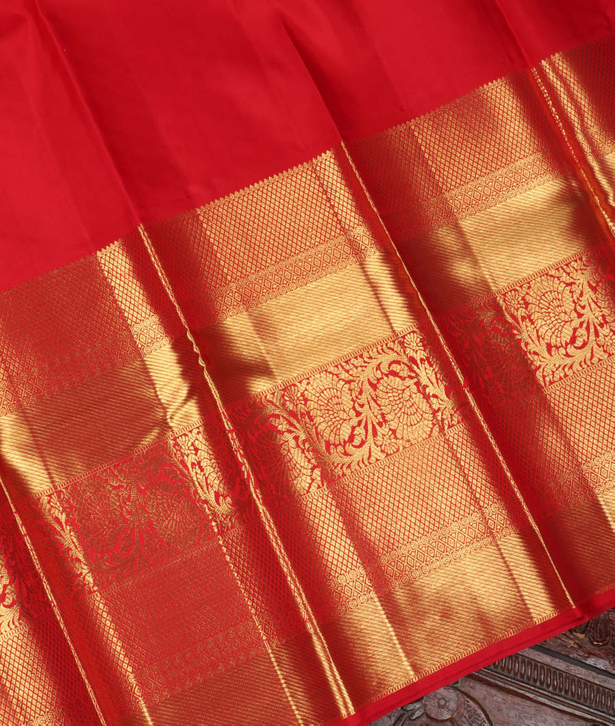 Pink Handwoven Kanjivaram Silk Pavadai T3402272