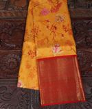 Yellow Printed Kanjivaram Silk Pavadai T3314431