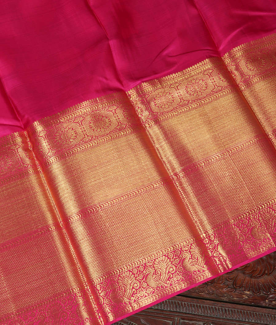 Green Printed Kanjivaram Silk Pavadai T3179442