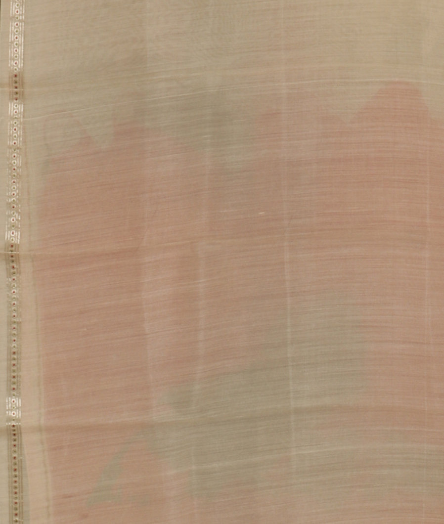 Cream Kora Organza Printed Saree T3684643