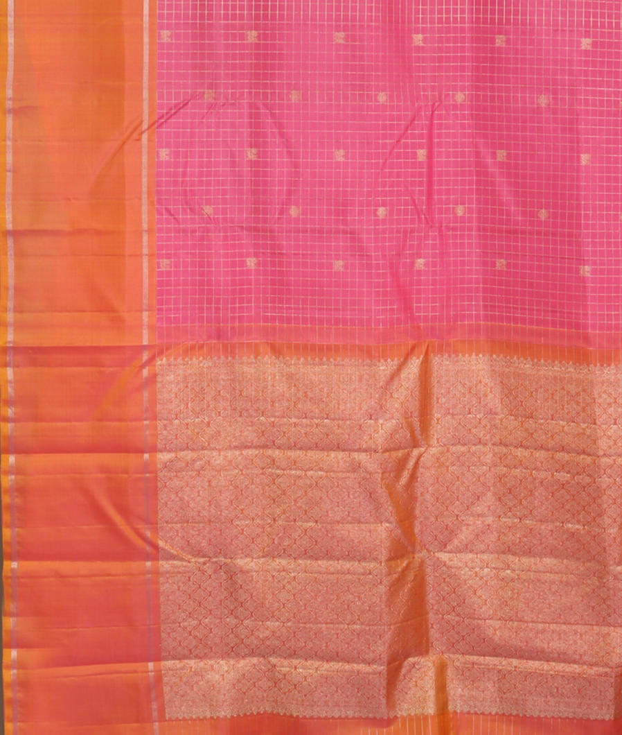 Pink Handwoven Kanjivaram Silk Saree T3603274
