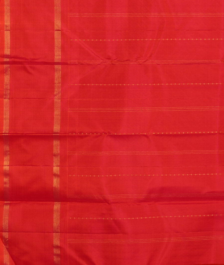 Pinkish Orange Handwoven Kanjivaram Silk Saree T3677413