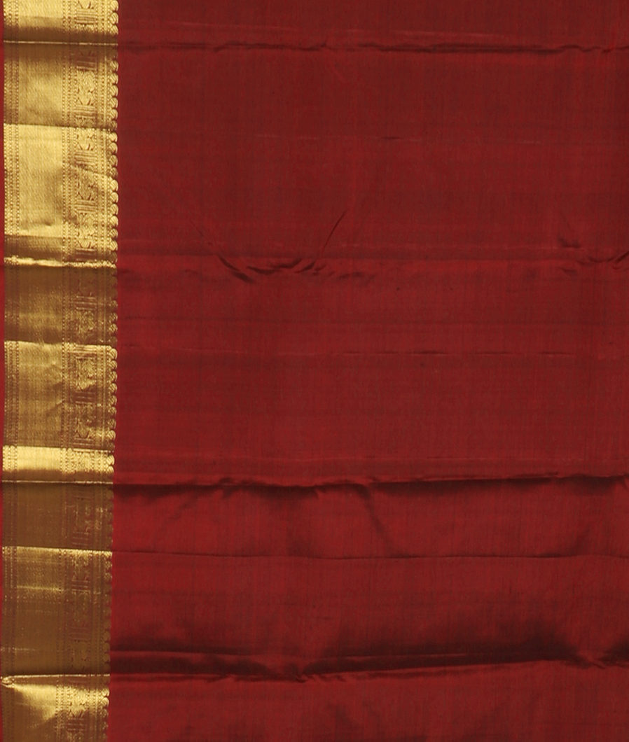 Green Handwoven Kanjivaram Silk Saree T3375793