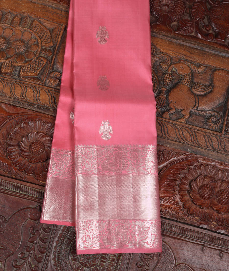Pink Handwoven Kanjivaram Silk Saree T360581-image
