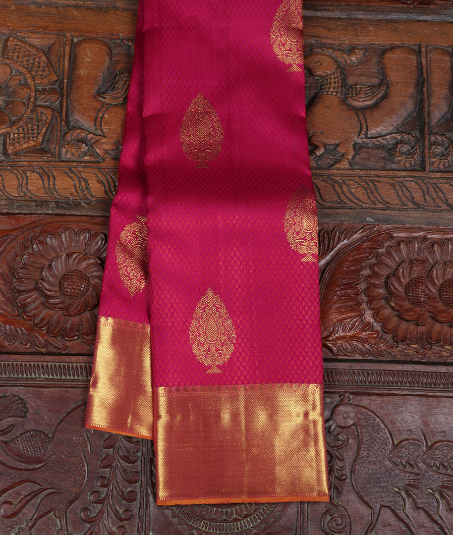 Purple Handwoven Kanjivaram Silk Saree T361021-image