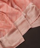 Peach Banaras Organza Saree T3672151