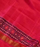 Pinkish Orange Patola Silk Saree T3673781