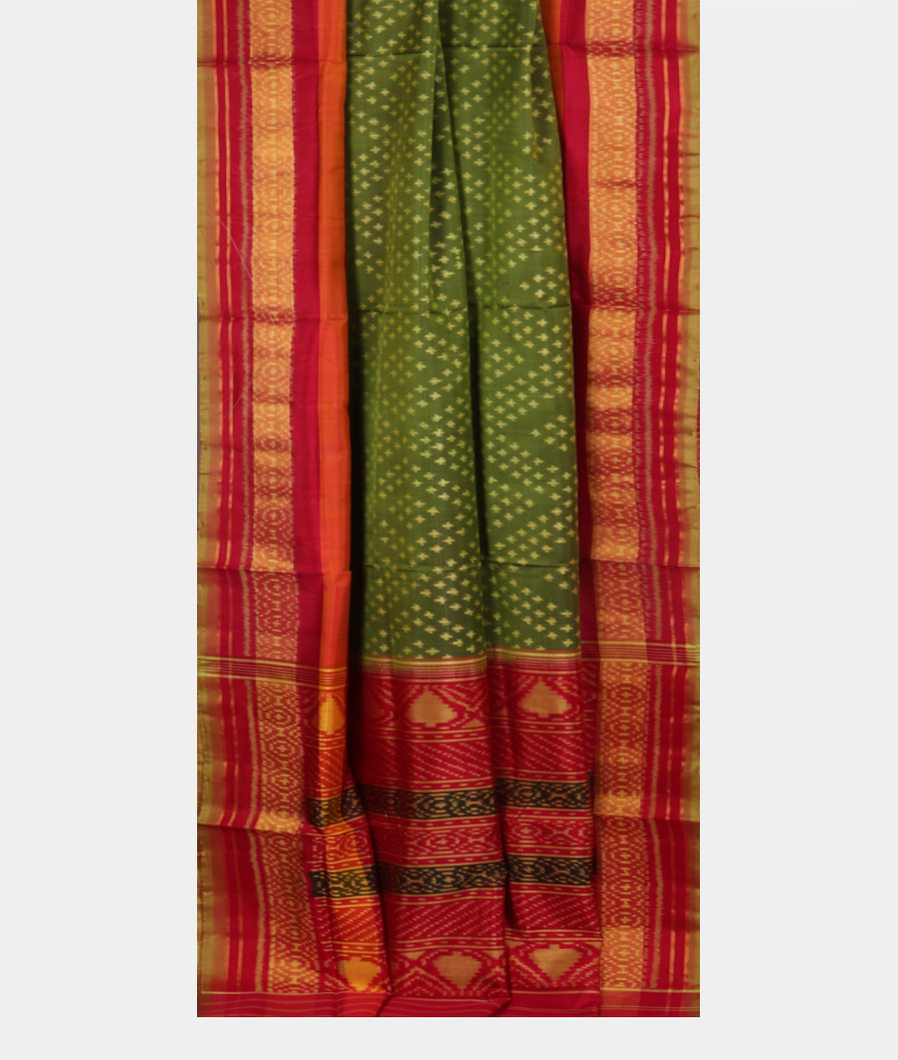 Green Patola Silk Saree T3673712