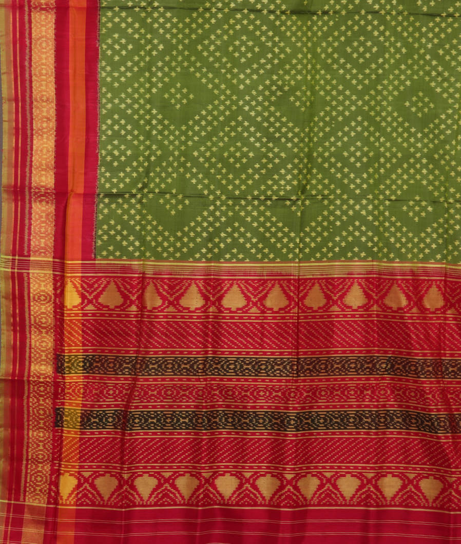 Green Patola Silk Saree T3673714