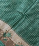 Green Tussar Embroidery Saree T3696051