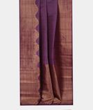 Purple Handwoven Kanjivaram Silk Saree T3702462