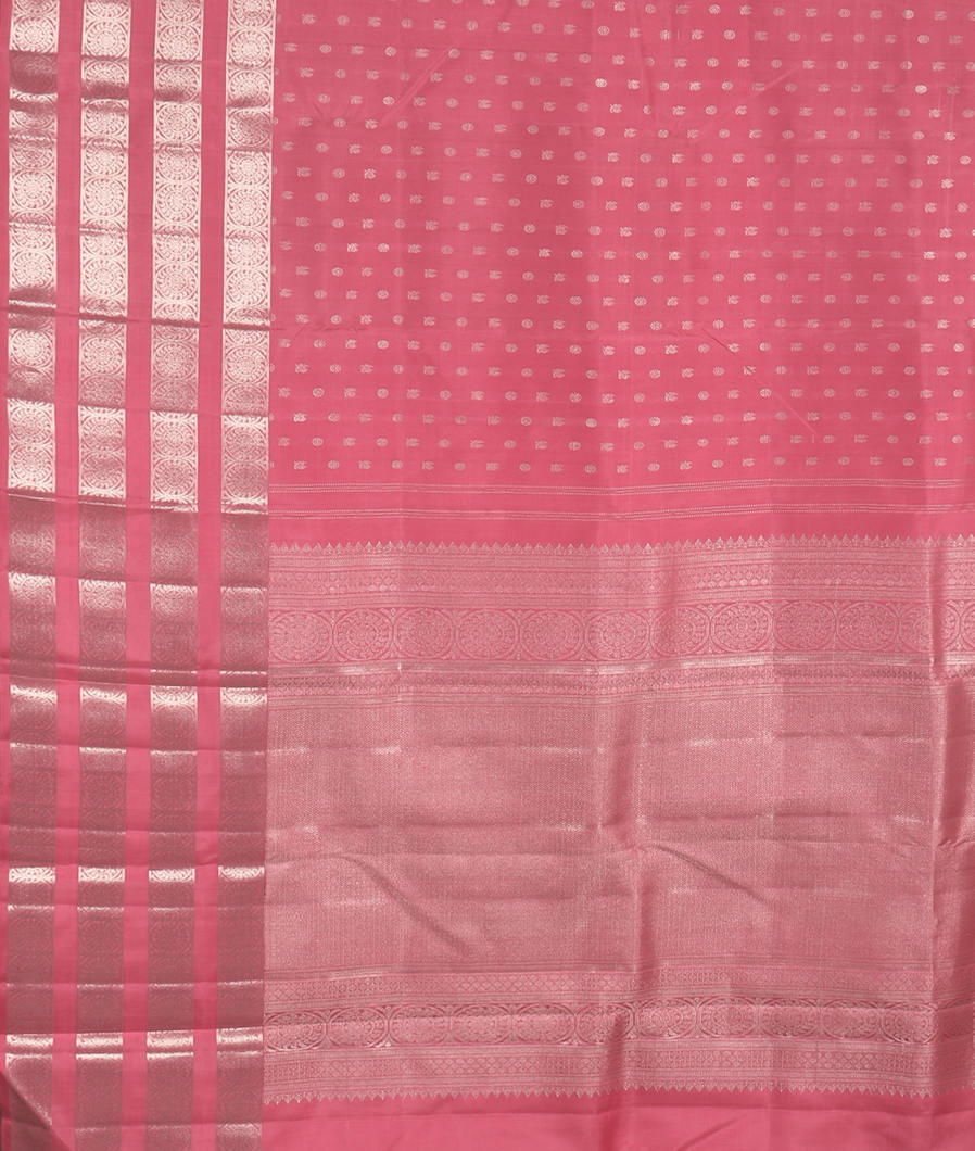 Pink Handwoven Kanjivaram Silk Saree T3605534