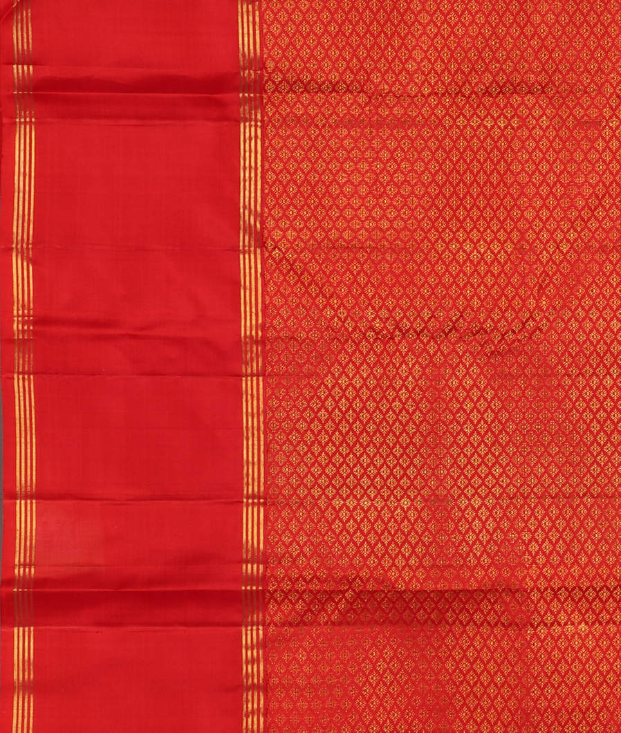 Red Handwoven Kanjivaram Silk Saree T3505083