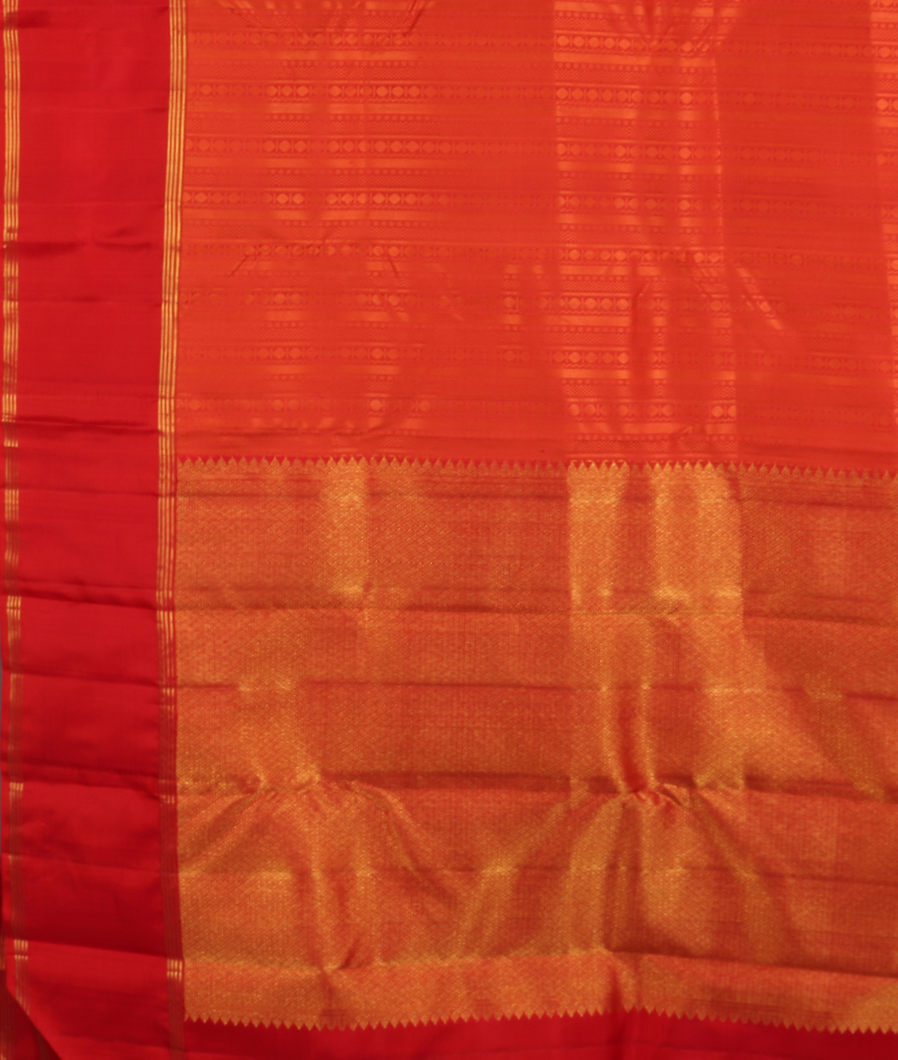 Red Handwoven Kanjivaram Silk Saree T3505084